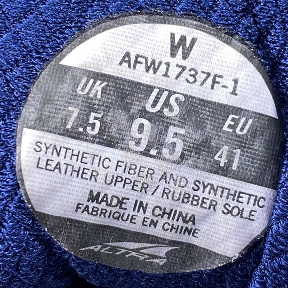 Altra Torin 3.0 Sneakers Lace Up Running Shoes AFW1737F-1 Women's 9.5 - Picture 8 of 9